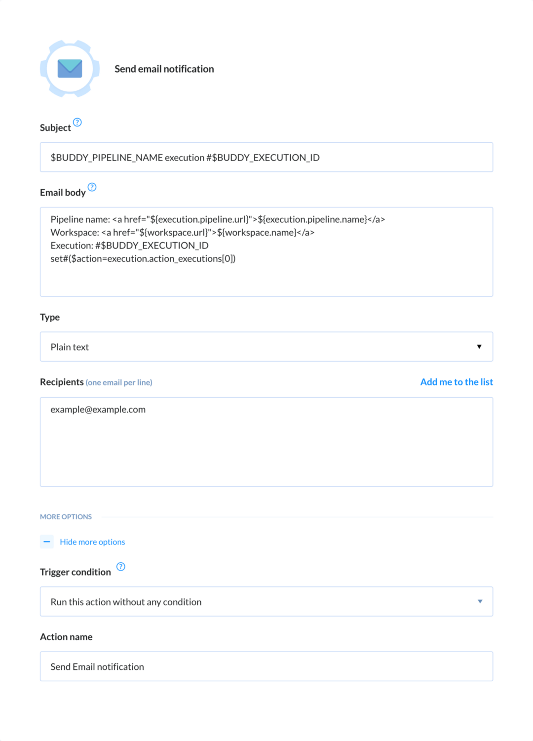 Adding e-mail notifications