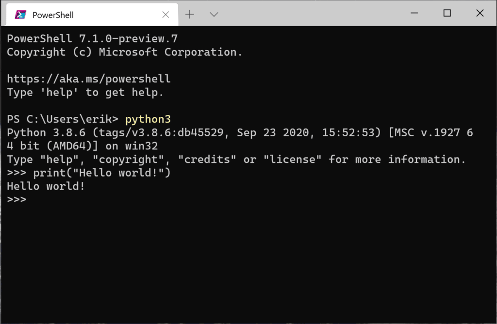 How to open python on windows