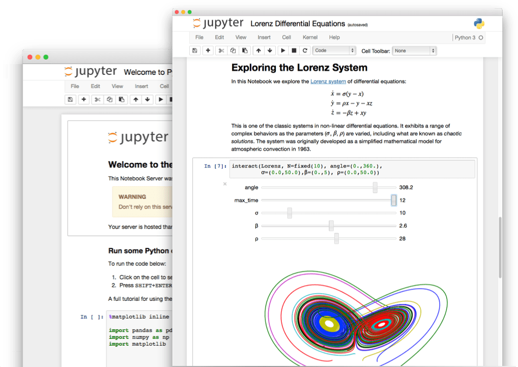 which python jupyter notebook