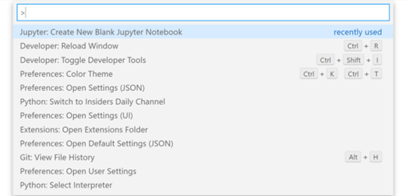 Create a new Jupyter Notebook from VSCode