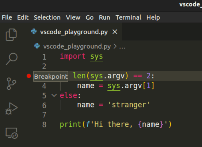 Python debugger in VSCode