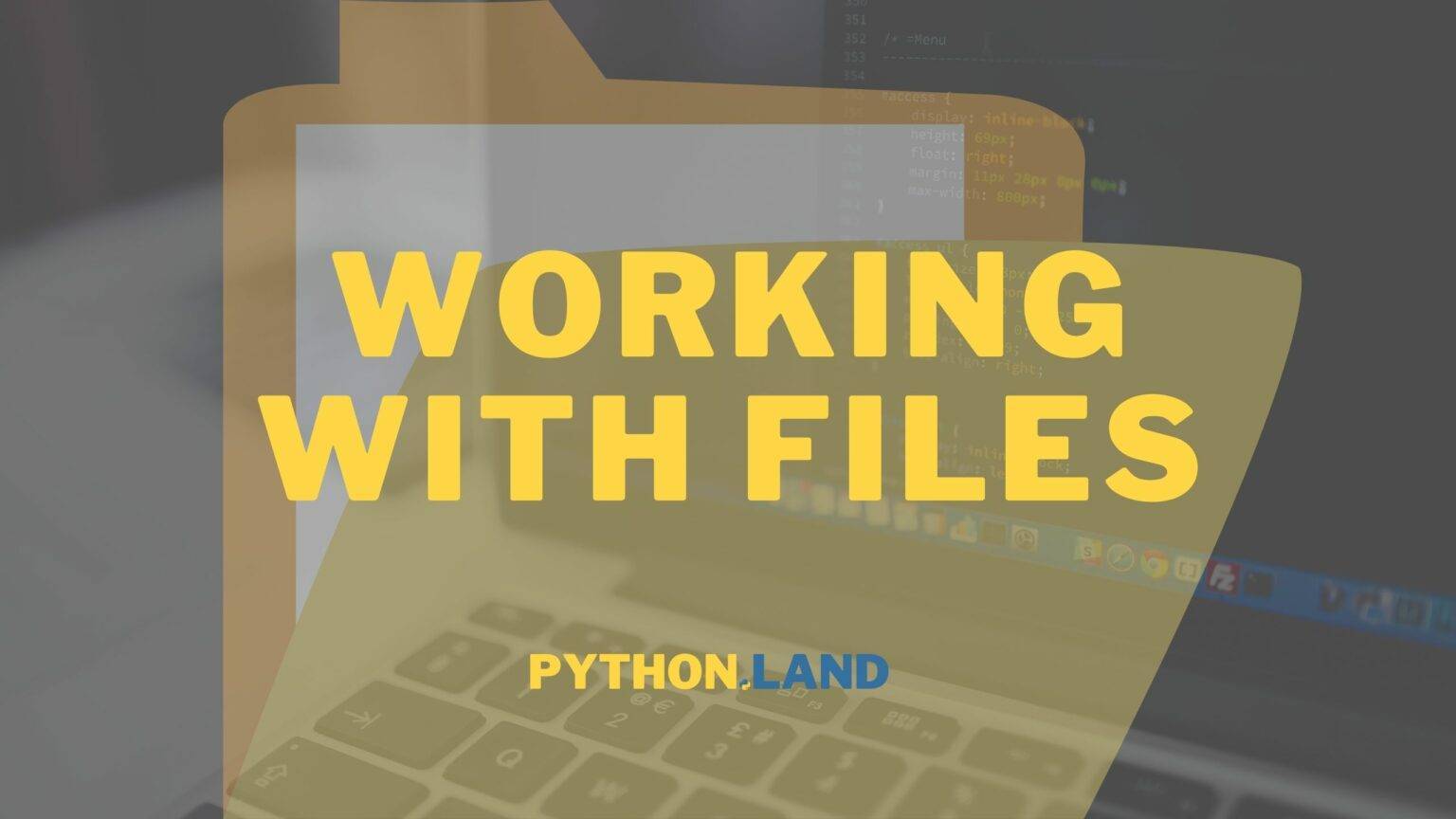 Python Read And Write File: With Examples • Python Land Tutorial