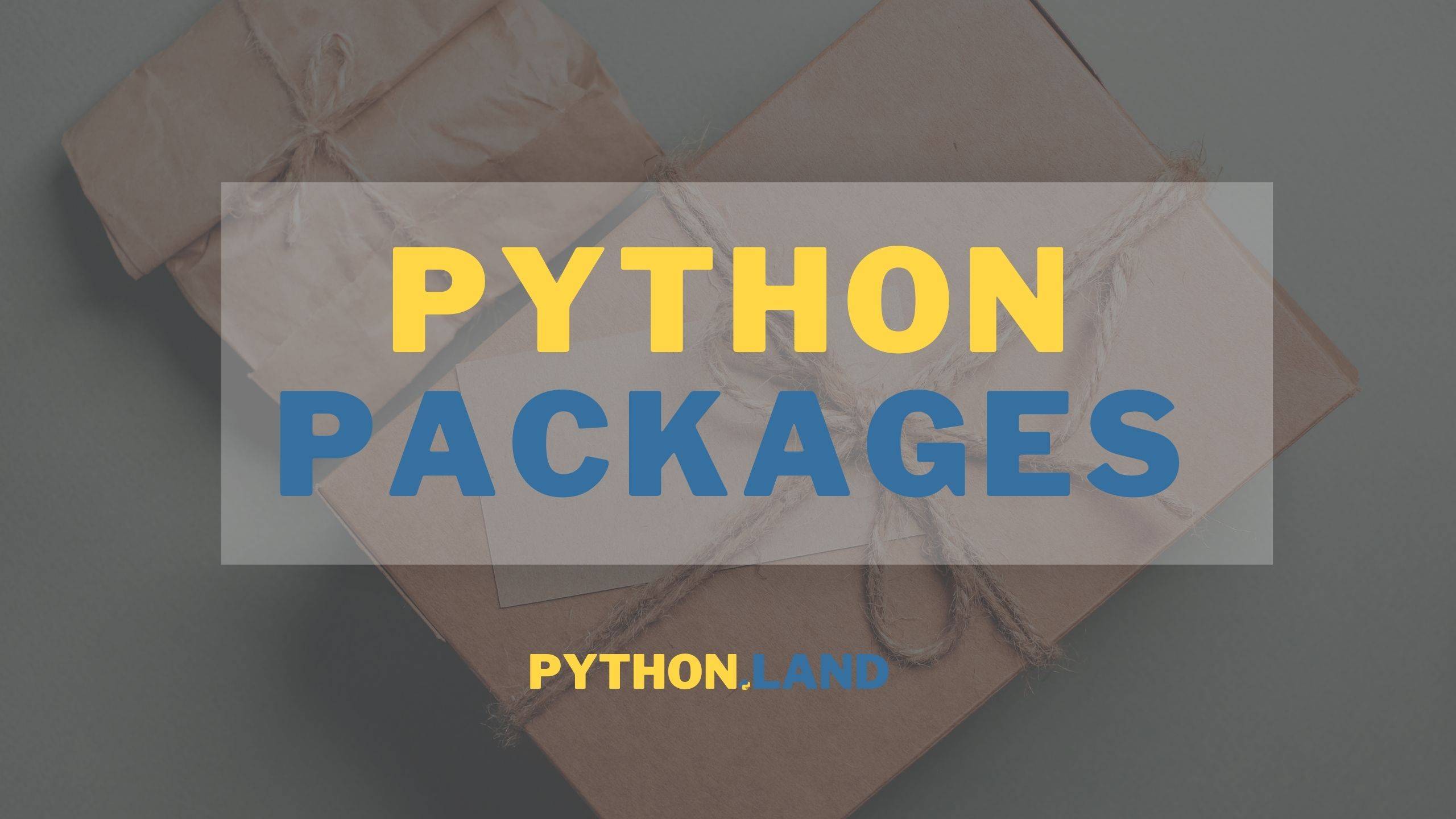 Total Number Of Packages In Python